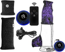 Load image into Gallery viewer, BDSM Electro Shock Adjustable Dual Penis Ring Testicle Ring Set Cock Ring Electrical Stimulator Penis Rings Glans Ring Penis Stimulation SM Sex Toys for Men