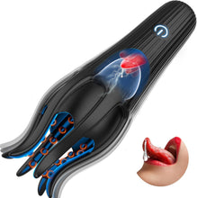 Load image into Gallery viewer, Male Sex Toys for Men - Masturbator Machine with 10 Modes Vibration &amp; 10 Licking Tongue,Adult Sex Toys for Training &amp; Prolong Endurance,Waterproof Male Stroker