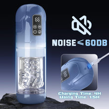 Load image into Gallery viewer, Penis Pump Realistic Electric Stroker with 7 Sucking Vibrating Thrusting Rotating Licking
