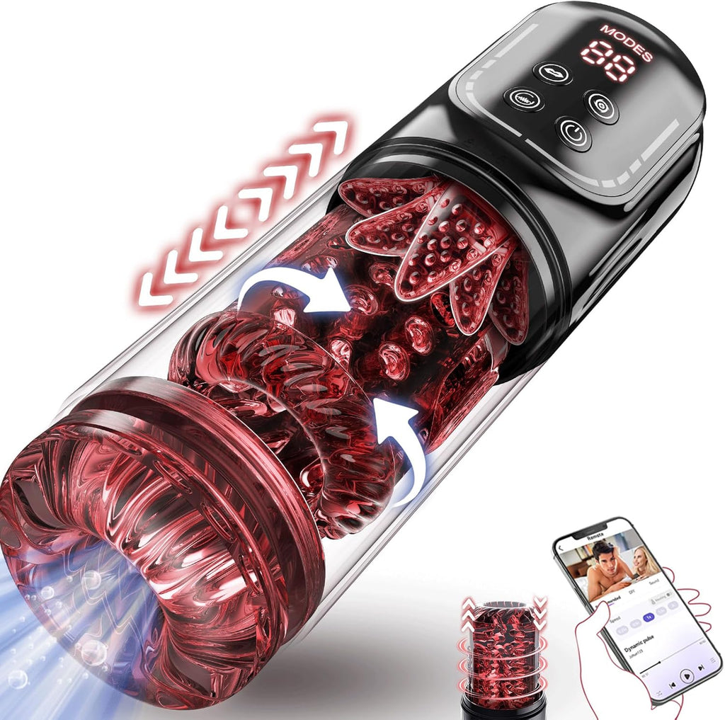 5-in-1 Automatic Thrusting & Sucking Male Masturbator